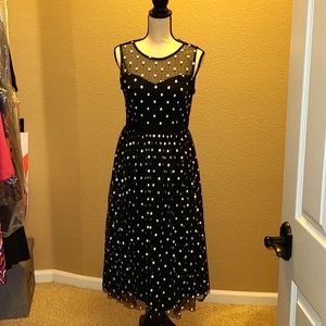Adrianna Papell Dot Tea Dress